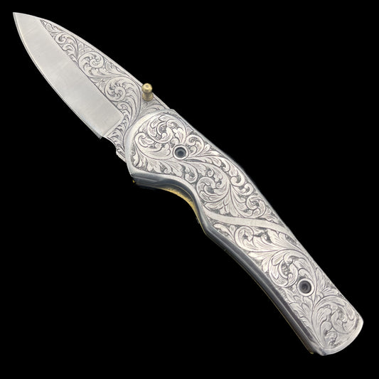 Custom Handmade Engraved Pocket Knife